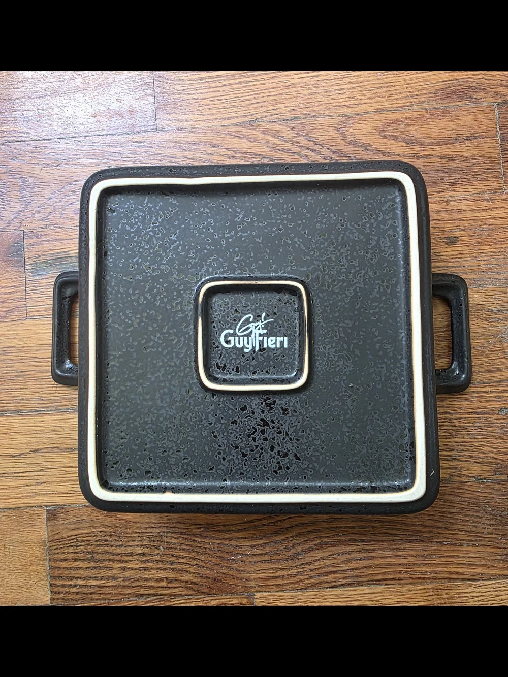 Guy Fieri Metallic Glaze Square Stoneware Baking Dish
